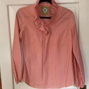 Elizabeth McKay classic ruffle collar top